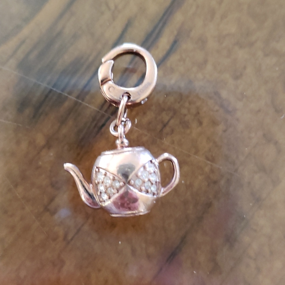 Fossil teapot charm